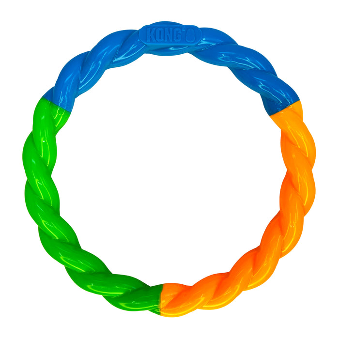 KONG Twistz High-Viz Ring, Large Dog Toy
