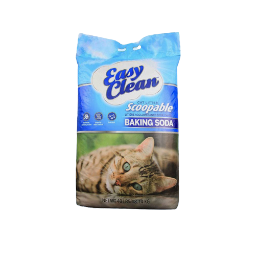 EasyClean Scoopable Cat Litter with Baking Soda, 40lbs