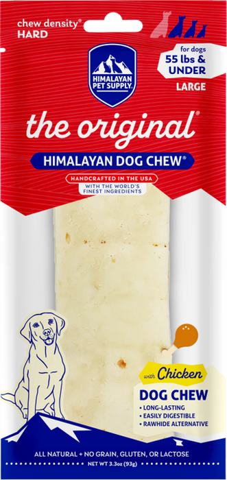Himalayan Dog Chew Chicken, Large - for Dogs up to 55lbs, 3.3oz