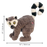 KONG Scampers Lemur, Medium Dog Toy