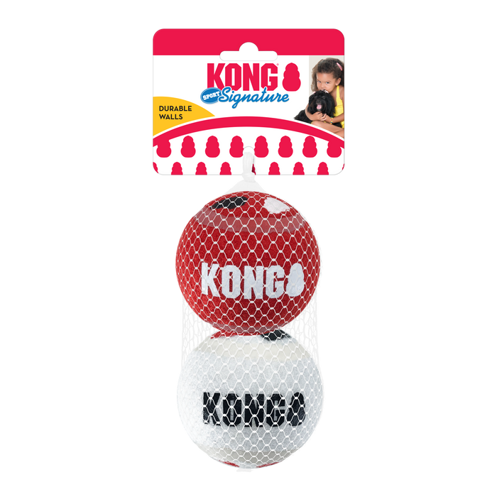 KONG Signature Sport Balls for Dogs, 2pk