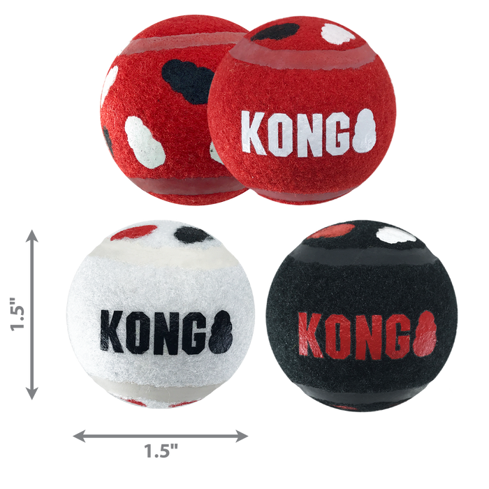 KONG Signature Sport Balls for Dogs, 2pk