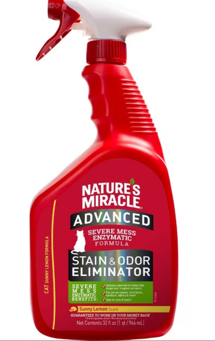 Nature's Miracle Advanced Stain and Odor Eliminator - Sunny Lemon Scent