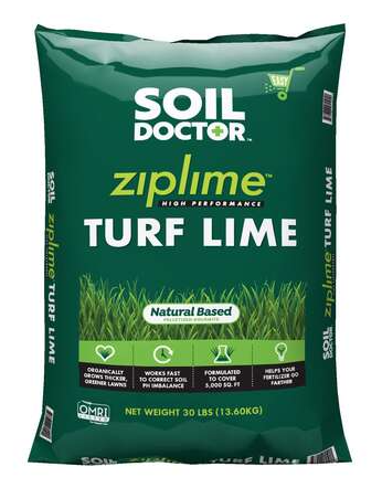 Soil Doctor Ziplime Turf Lime - 5,000 sq ft, 30lbs