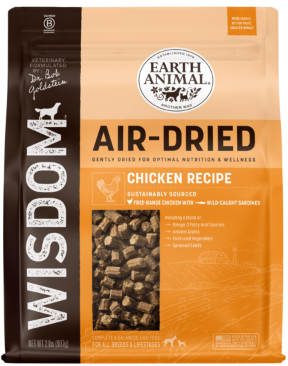 Earth Animal Wisdom Air-Dried Dog Food Chicken Recipe, 2lbs
