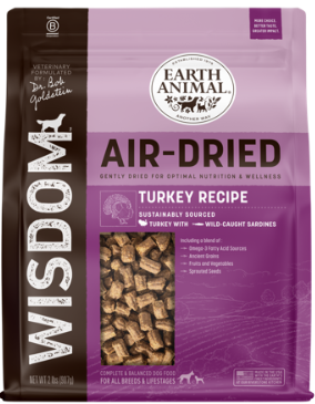 Earth Animal Wisdom Air-Dried Dog Food Turkey Recipe, 2lbs