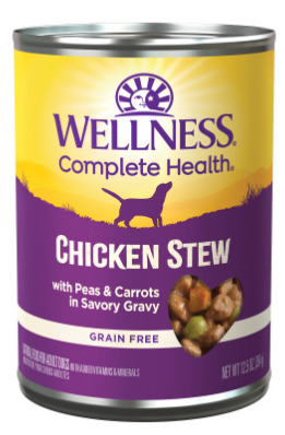 Wellness Grain Free Natural Chicken Stew with Peas and Carrots Wet Canned Dog Food