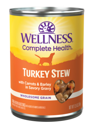 Wellness Natural Turkey Stew with Barley and Carrots Wet Canned Dog Food