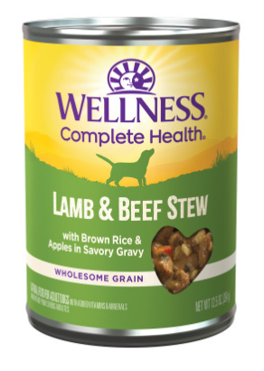 Wellness Natural Lamb and Beef Stew with Brown Rice and Apples Wet Canned Dog Food