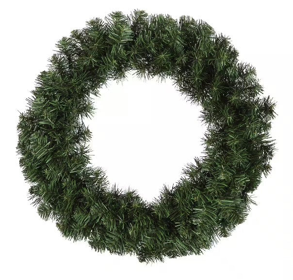 18" Slim Noble Artificial Christmas Wreath