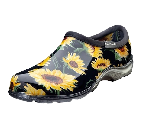 Slogger Garden Shoes - Sunflower Black