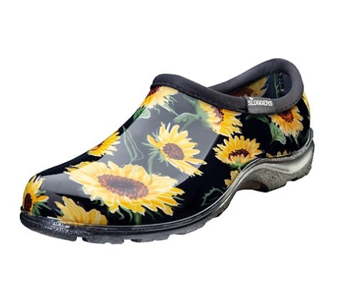 Slogger Garden Shoes - Sunflower Black