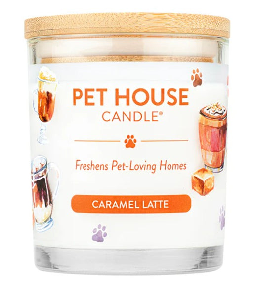 Pet House Candle Caramel Latte, 9oz