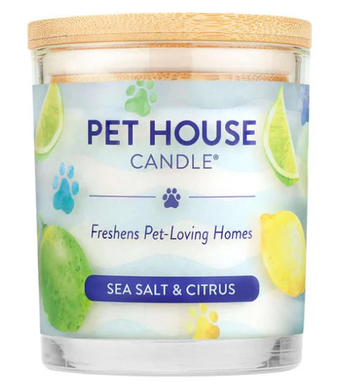 Pet House Candle, Sea Salt & Citrus, 9oz