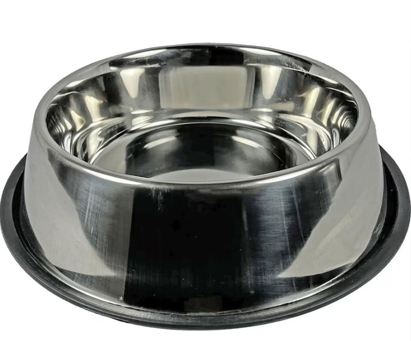 Non-Tip Stainless Steel Bowl, 24oz