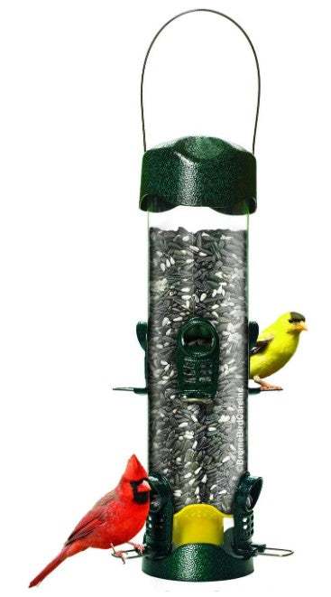 Mega 600 Wild Bird Tube Feeder, w/Extendable Seed Ports, 4lbs Seed Capacity