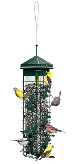 Squirrel Solution 200 Squirrel-Proof Bird Feeder w/6 Feeding Ports, 3.4-pound Seed Capacity