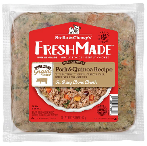 Stella & Chewy's FreshMade Pork & Quinoa Gently Cooked Dog Food, 16oz