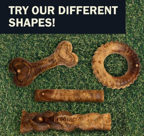 Redbarn Dur-A-Bulls Stick, Hickory BBQ Flavor, Medium 5pk