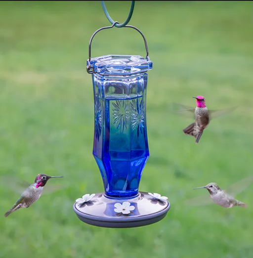 Sapphire Starburst Vintage Hummingbird Feeder