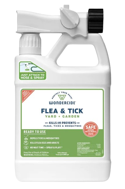Wondercide Ready-to-Use Flea & Tick Spray for Yard + Garden with Natural Essential Oils, 32oz