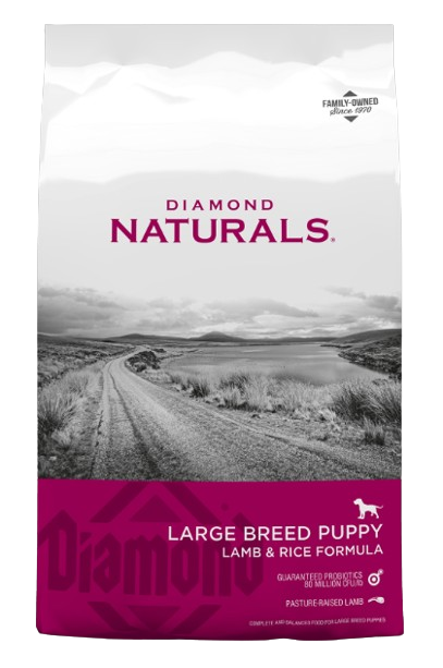 Diamond Naturals Large Breed Puppy Lamb & Rice Formula, 40lbs