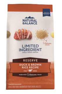 Natural Balance L.I.D. Limited Ingredient Diet Reserve Adult Duck & Brown Rice Formula Dry Dog Food