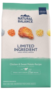 Natural Balance L.I.D. Limited Ingredient Diets Adult Grain Free Sweet Potato and Chicken Dry Dog Food