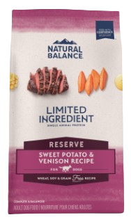 Natural Balance L.I.D. Limited Ingredient Diets Grain Free Reserve Adult Maintenance Sweet Potato & Venison Dry Dog Food