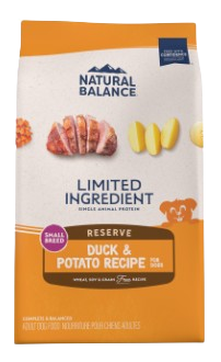 Natural Balance L.I.D. Limited Ingredient Diets Grain Free Reserve Potato and Duck Small Breed Dry Dog Food