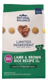 Natural Balance L.I.D. Limited Ingredient Diets Lamb & Brown Rice Formula Small Breed Dry Dog Food