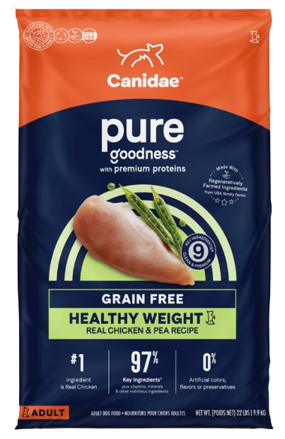 Canidae Grain Free PURE Healthy Weight Chicken & Pea Recipe Dry Dog Food