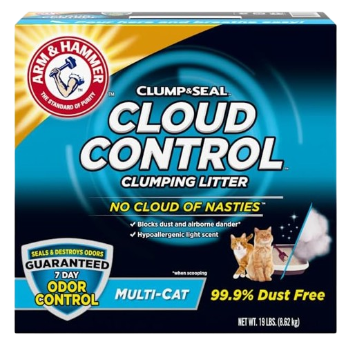 Arm & Hammer Clump & Seal Cloud Control Clumping Multi-Cat Cat Litter