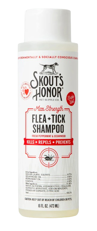 Skout's Honor Flea+Tick Shampoo for Dogs, 16oz