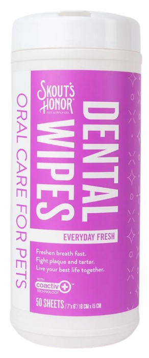 Skout's Honor Dental Wipes for Dogs & Cats, 50ct