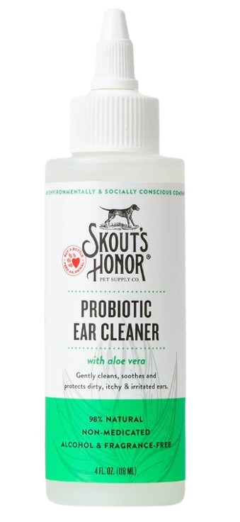 Skout's Honor Probiotic Ear Cleaner for Dogs & Cats, 4oz