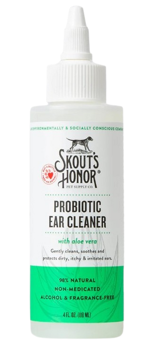 Skout's Honor Probiotic Ear Cleaner for Dogs & Cats, 4oz