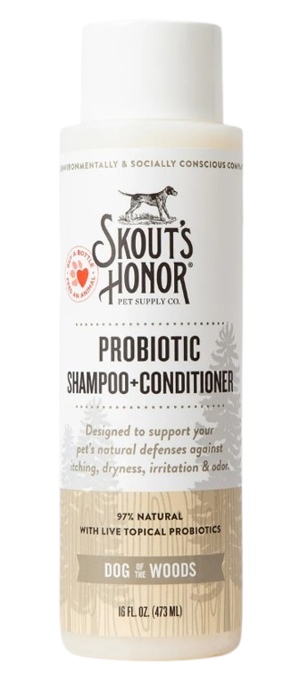 Skout's Honor Probiotic Shampoo + Conditioner for Dogs & Cats, Dog of the Woods, 16oz