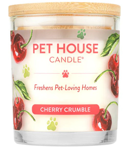 Pet House Candle, Cherry Crumble, 9oz