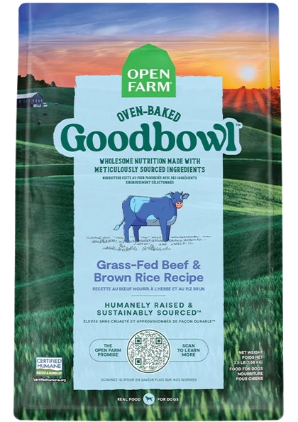 Open Farm Goodbowl™ Grass-Fed Beef & Brown Rice Recipe for Dogs