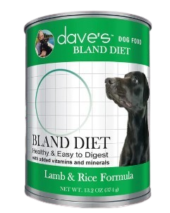 Dave's Pet Food Grain Free Restricted Diet Bland for Dogs, Lamb & Rice Formula, 13.2 oz