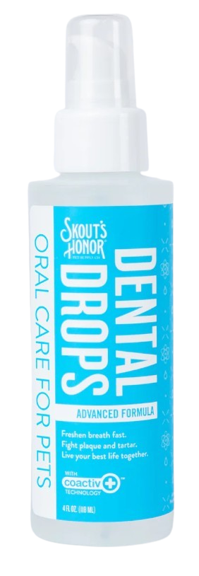 Skout's Honor Advanced Formula Dental Drops for Dogs & Cats 4oz