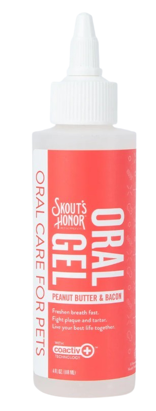 Skout's Honor Oral Gel for Dogs & Cats - Peanut Butter & Bacon Flavor 4oz