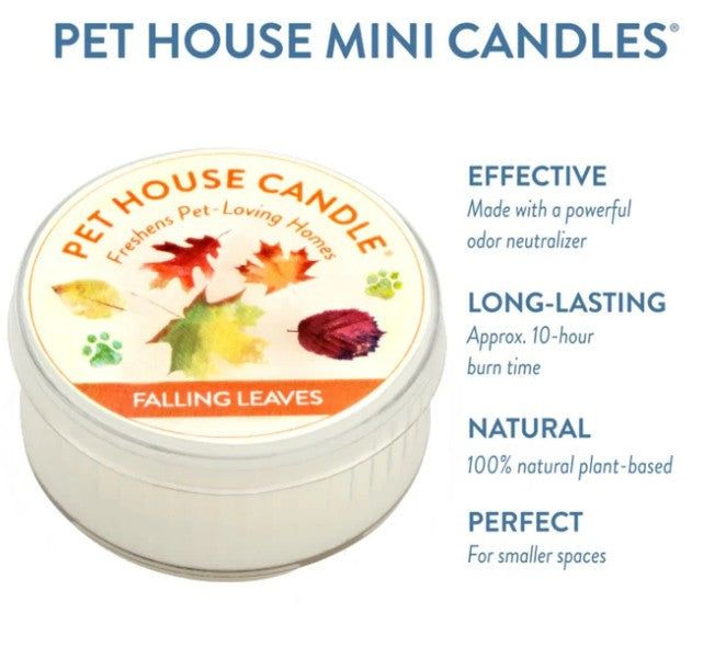 Pet House Candles Falling Leaves Mini Candle 1.5oz