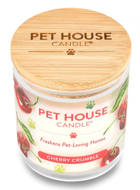 Pet House Candle, Cherry Crumble, 9oz