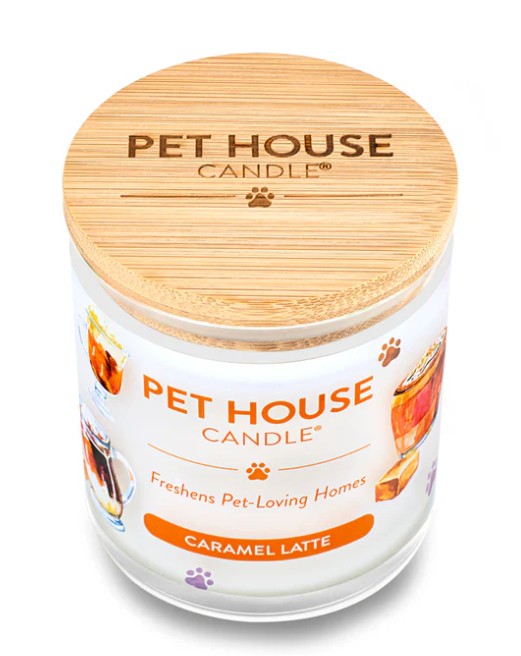 Pet House Candle Caramel Latte, 9oz