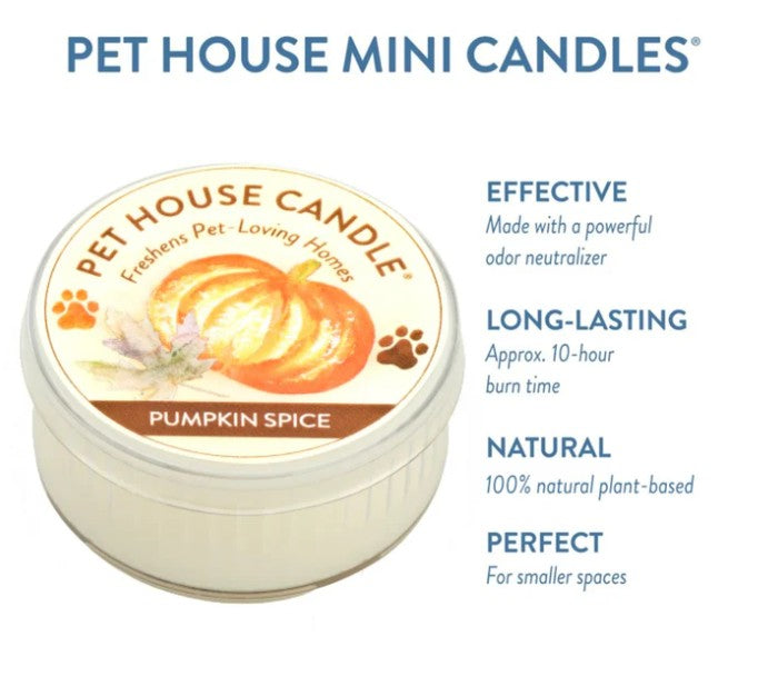 Pet House Candles Pumpkin Spice Mini Candle 1.5oz