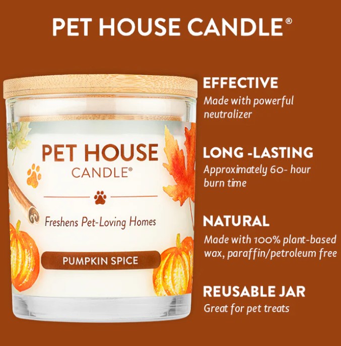 Pet House Candle, Pumpkin Spice 9oz