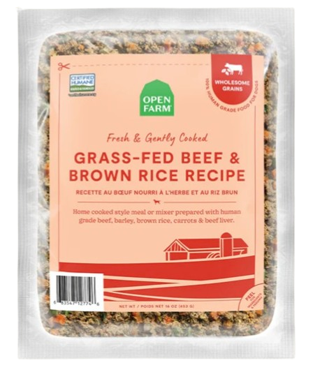 Open Farm Grass-Fed Beef & Brown Rice Gently Cooked Recipe