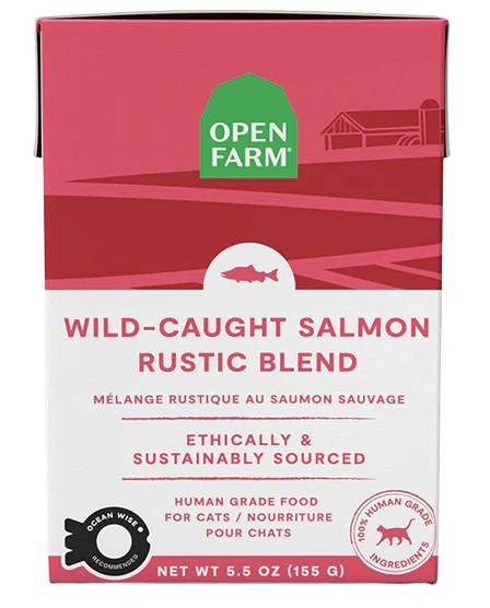 Open Farm Wild-Caught Salmon Rustic Blend Wet Cat Food, 5.5oz